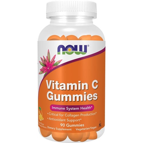 NOW Foods Vitamin C Gummies - 90 Gummies Orange