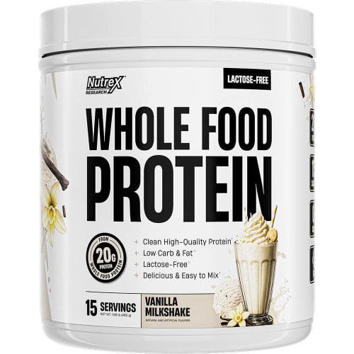 Nutrex Whole Food Protein - 1lb Vanilla Milkshake