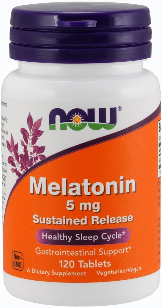NOW Foods Melatonin 5mg Sustained Release