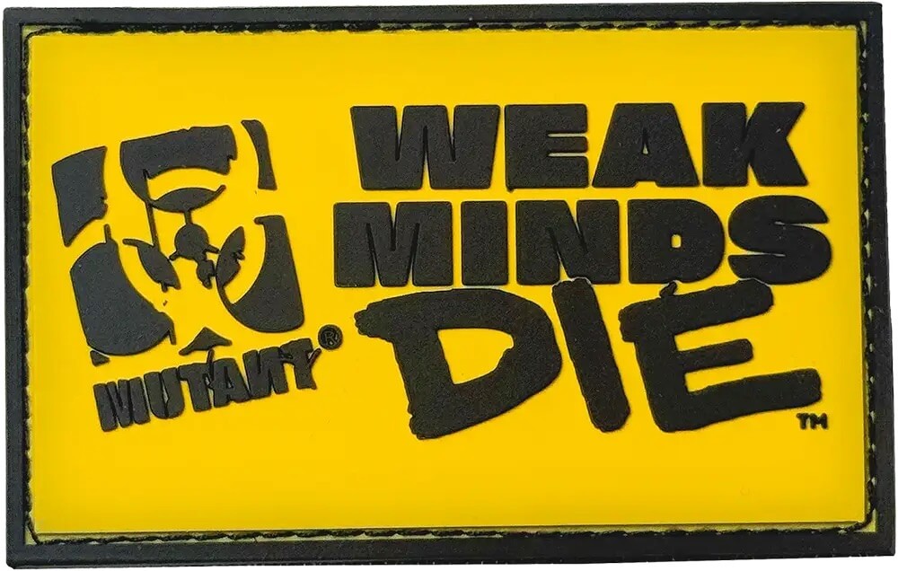 Mutant Mind FK Weak Minds Die Patch - 80x50mm Yellow