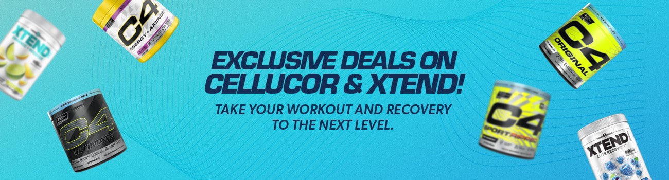 Exclusive Deals on Cellucor & Xtend! Take your workout and recovery to the next level.