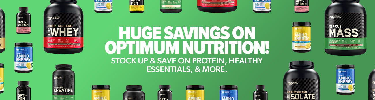 Huge Savings on Optimum Nutrition! Stock up and save on protein, healthy essentials, & more!