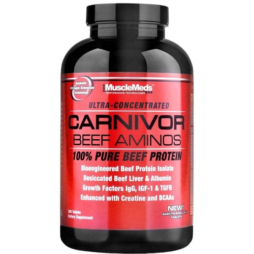 MuscleMeds Carnivor Beef Aminos, 300 Tablets