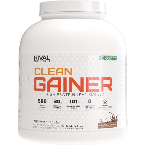 Rival Nutrition Naturally Flavored Clean Gainer, 5lbs