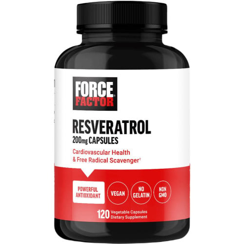 Force Factor Resveratrol 200mg, 120 Capsules