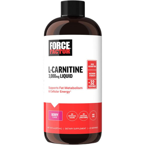 Force Factor L-Carnitine Liquid 3000mg, 32 Servings