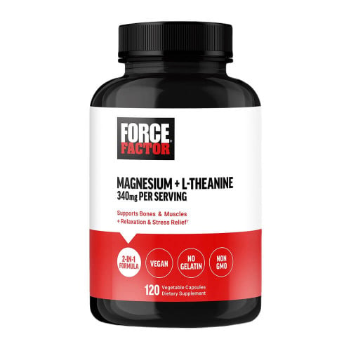 Force Factor Magnesium + L-Theanine, 120 Capsules