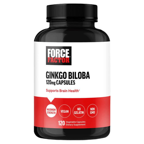 Force Factor Ginkgo Biloba 120mg, 120 Vegetable Capsules