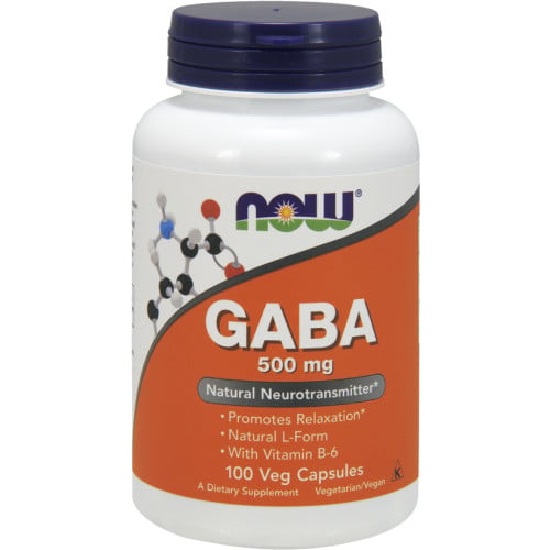 NOW Foods GABA with Vitamin B6, 100 VCaps