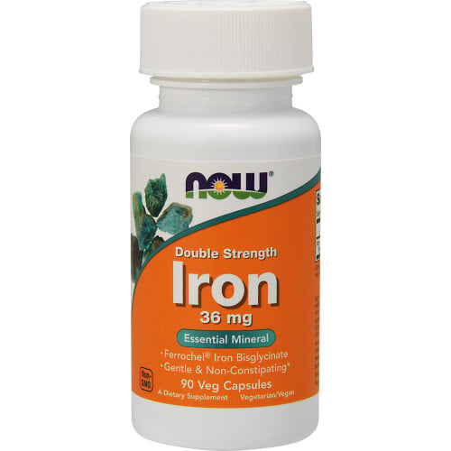 NOW Foods Iron 36mg, 90 VCaps