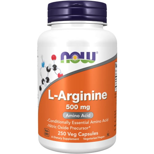 NOW L-Arginine 500mg, 250 VCaps