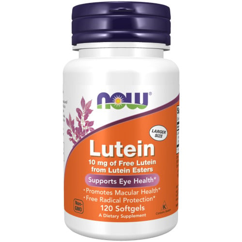 NOW Foods Lutein 10mg, 120 Softgels