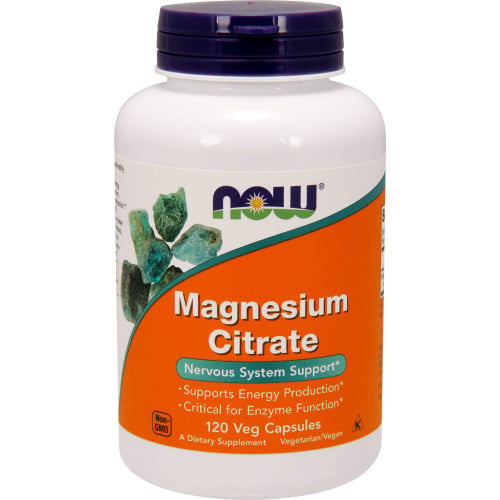 NOW Foods Magnesium Citrate, 120 VCaps