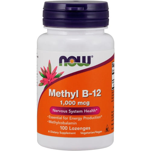 NOW Methyl B-12 1,000mcg, 100 Lozenges