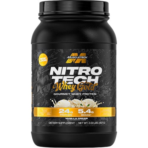 MuscleTech Nitro-Tech 100% Whey Gold, 2lbs