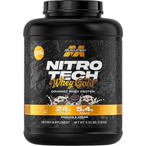 MuscleTech Nitro-Tech 100% Whey Gold, 5lbs