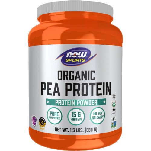NOW Sports Organic Pea Protein, 1.5lbs