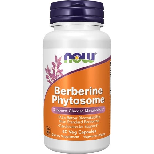 NOW Foods Berberine Phytosome, 60 Capsules