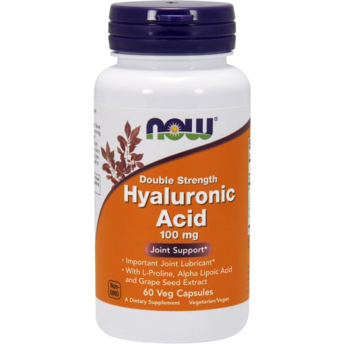 NOW Hyaluronic Acid 100mg, 60 VCaps
