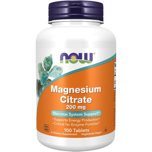 NOW Magnesium Citrate, 100 Tablets