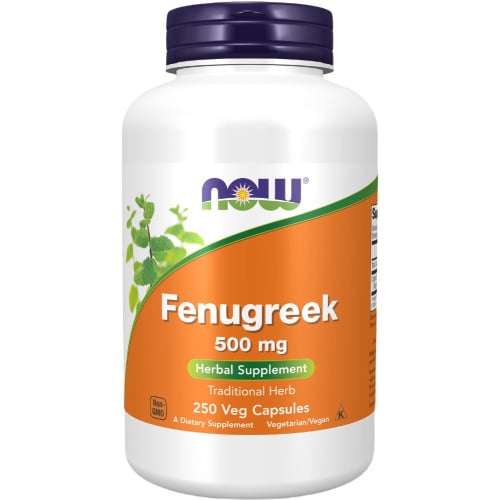 NOW Foods Fenugreek 500mg, 250 VCaps