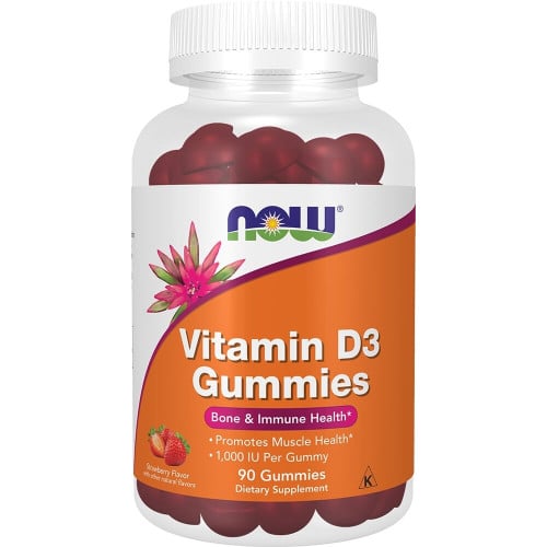 NOW Foods Vitamin D3 Gummies, 90 Gummies