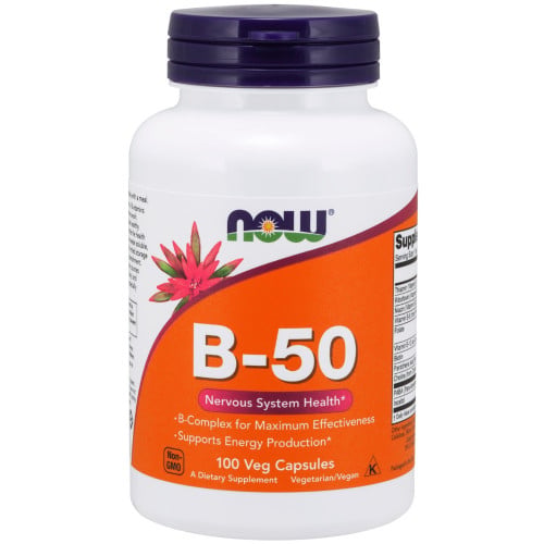NOW Vitamin B 50mg, 100 VCaps