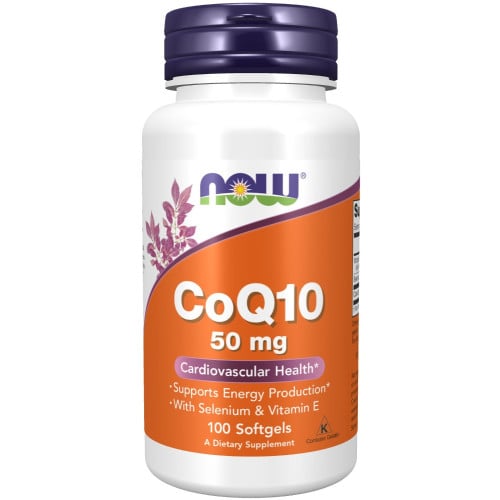 NOW Foods CoQ10 50mg, 100 Softgels