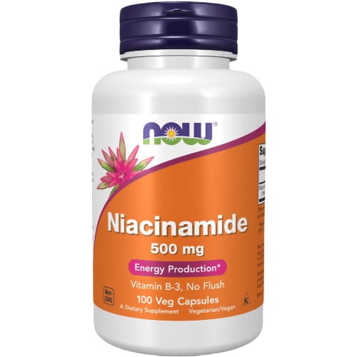NOW Foods Niacinamide 500mg, 100 VCaps