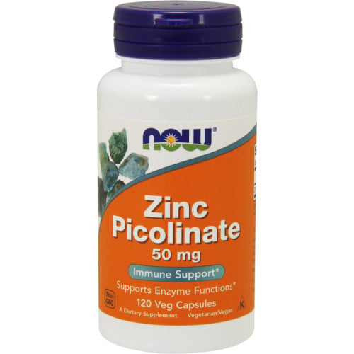 NOW Foods Zinc Picolinate 50mg, 120 VCaps