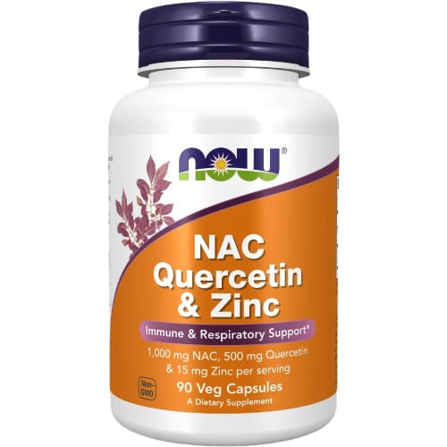 NOW Foods NAC Quercetin & Zinc, 90 VCaps