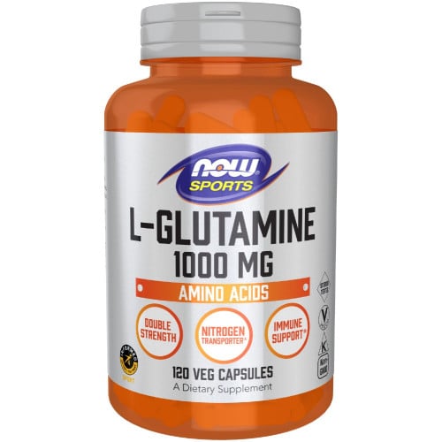 NOW Sports L-Glutamine Capsules, 120 Capsules