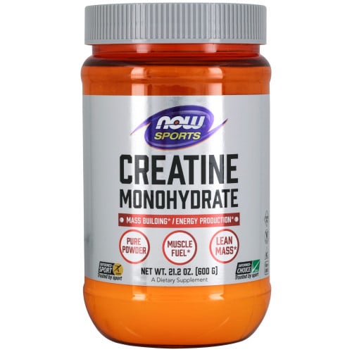 NOW Sports Creatine Monohydrate Powder, 600g