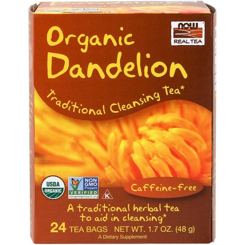NOW Foods Organic Dandelion Tea, 24 Tea Bags