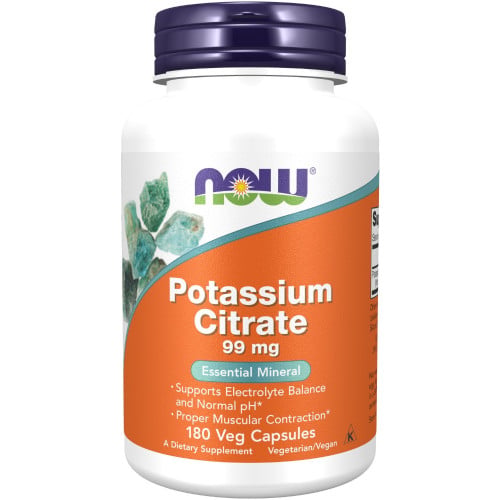NOW Potassium Citrate 99mg, 180ct