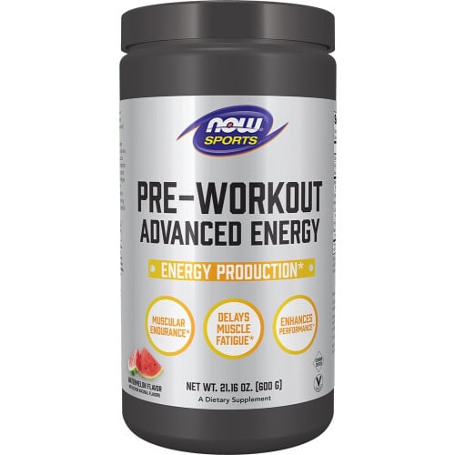 NOW Pre-Workout Advanced Energy, 33 Servings