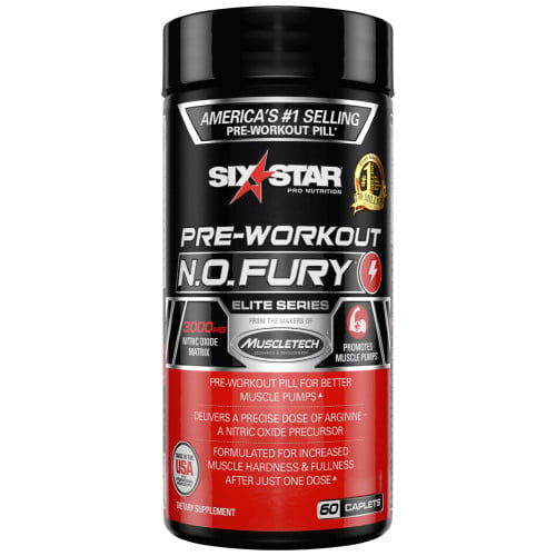 Six Star Elite Series N.O. Fury, 60 Caplets