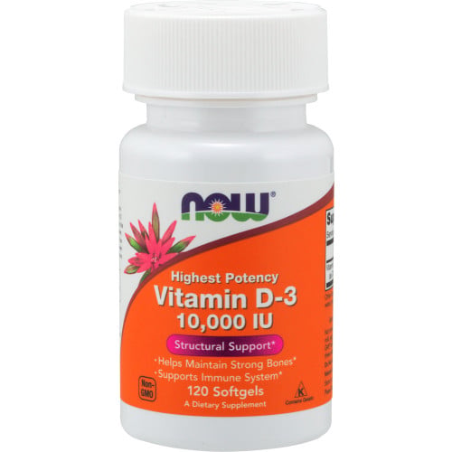 NOW Foods Vitamin D-3 10,000 IU, 120 Softgels