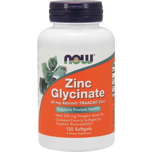 NOW Zinc Glycinate 30mg, 120ct
