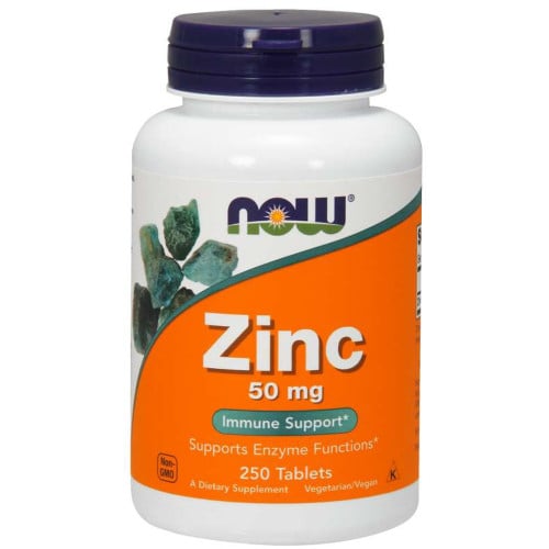 NOW Foods Zinc Gluconate 50MG, 250 Tablets