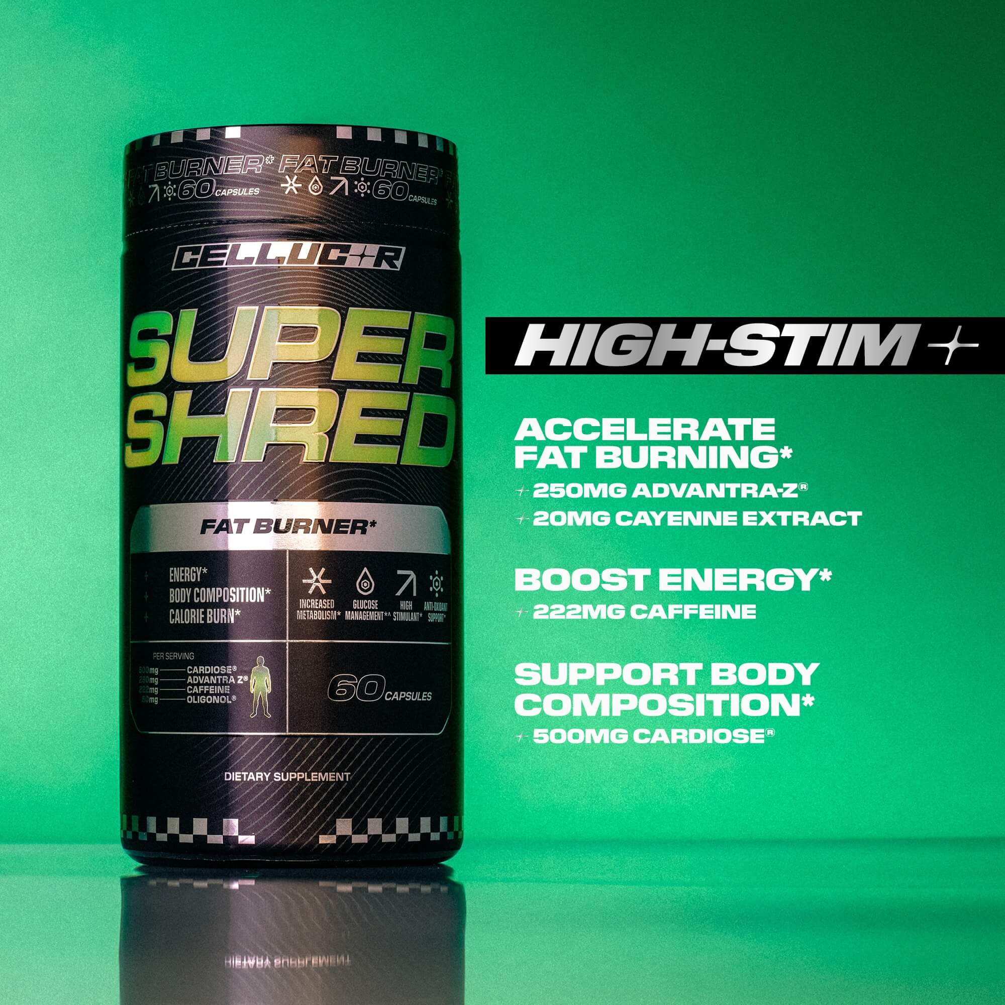 Super Shred product features and key ingredients