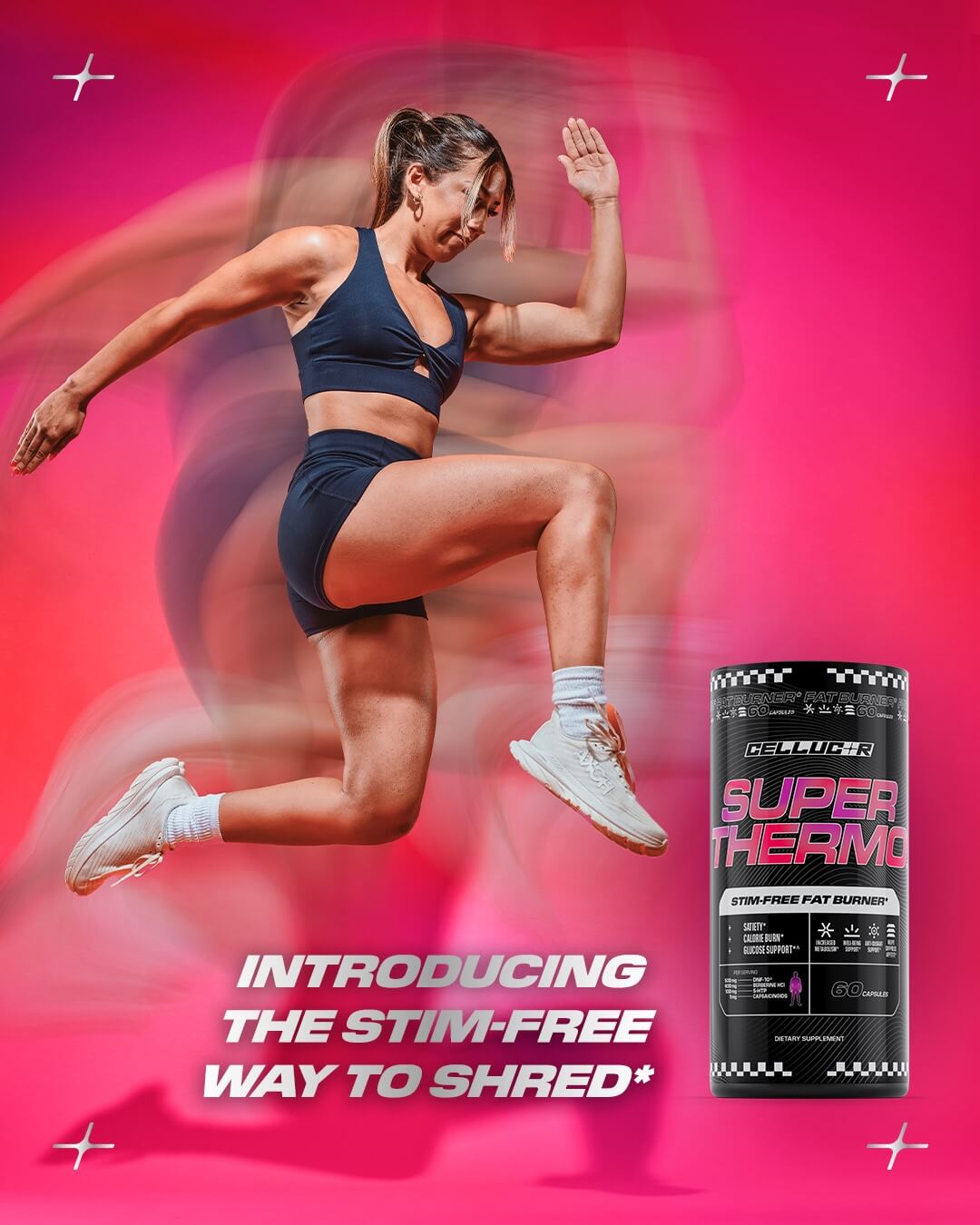 Lifestyle image with athlete holding Super Thermo bottle