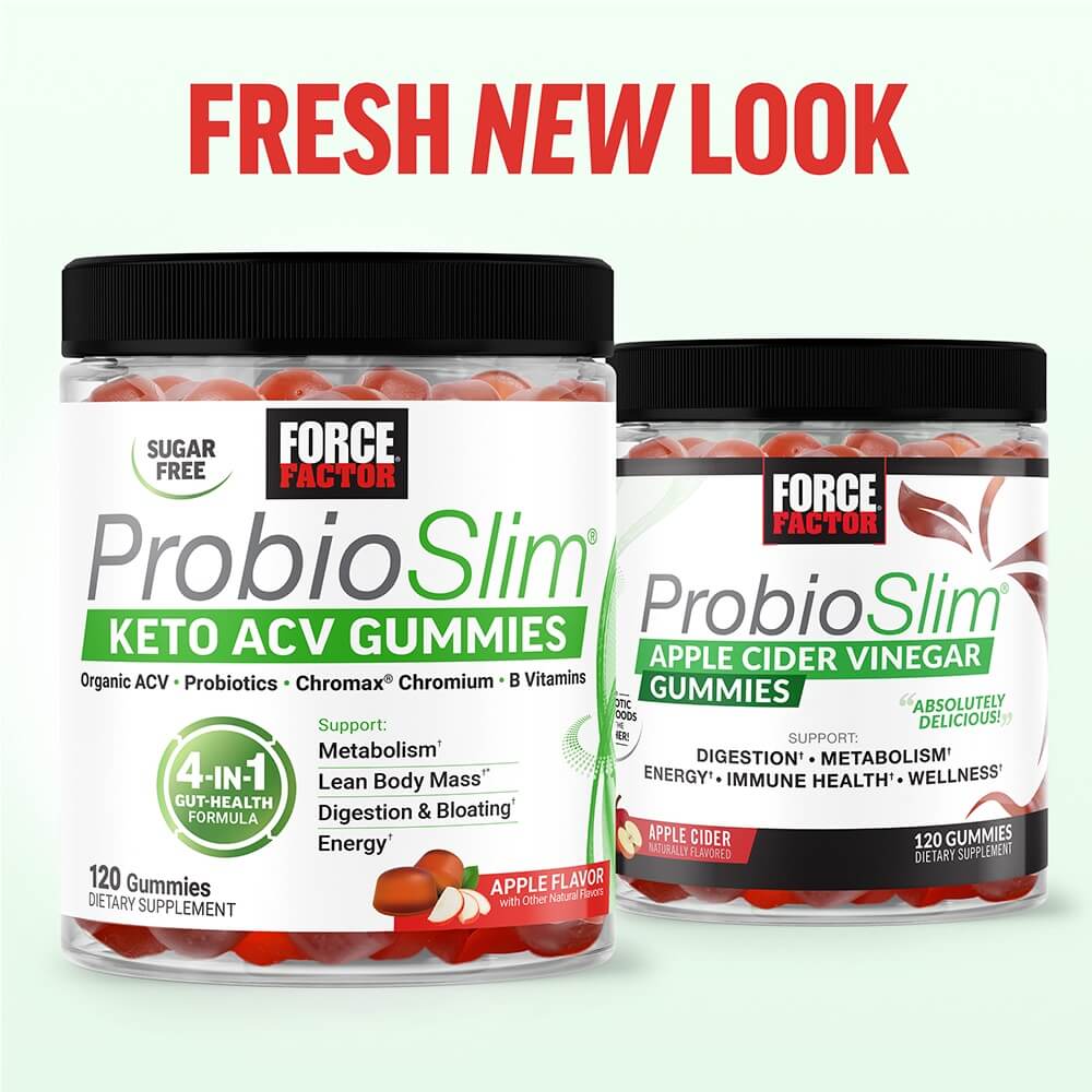 Fresh New Look showing the updated branding and packaging for ProbioSlim Keto ACV Gummies