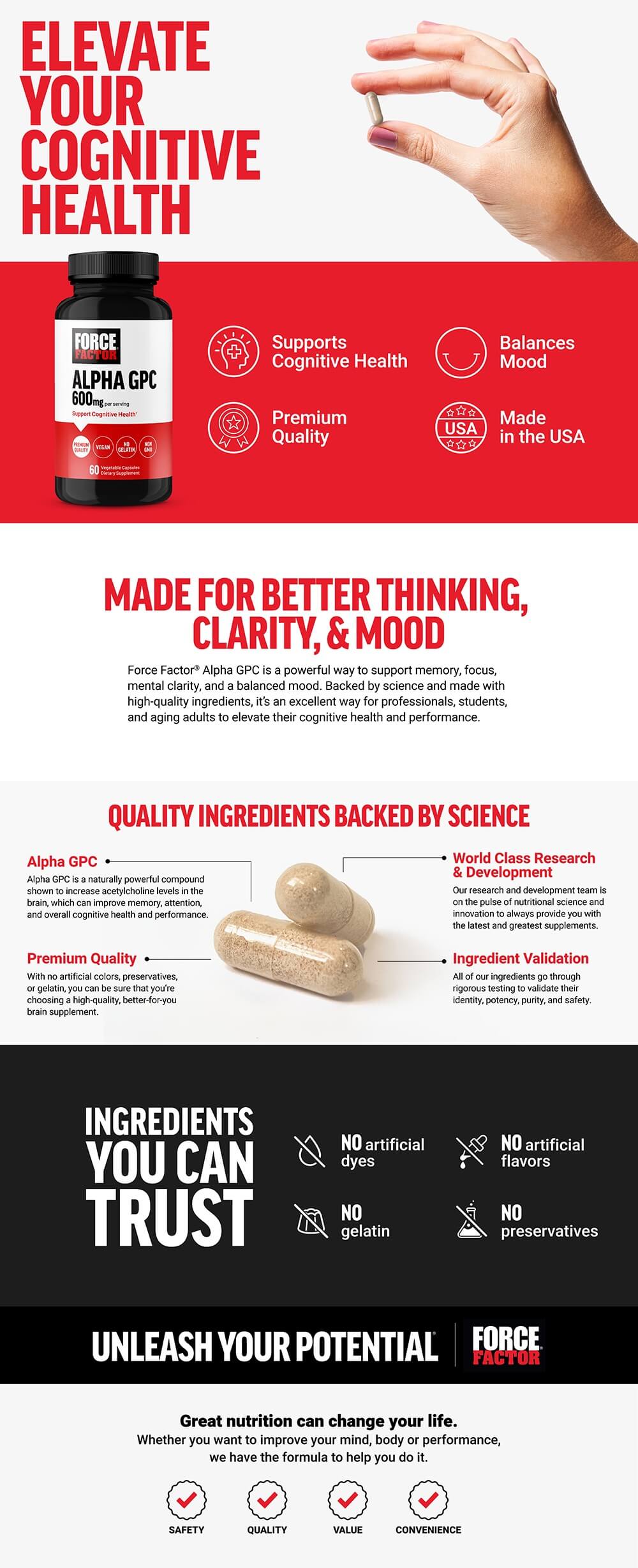 Full product page for Women's Probiotic featuring lifestyle images, full product description, and list of product features and benefits