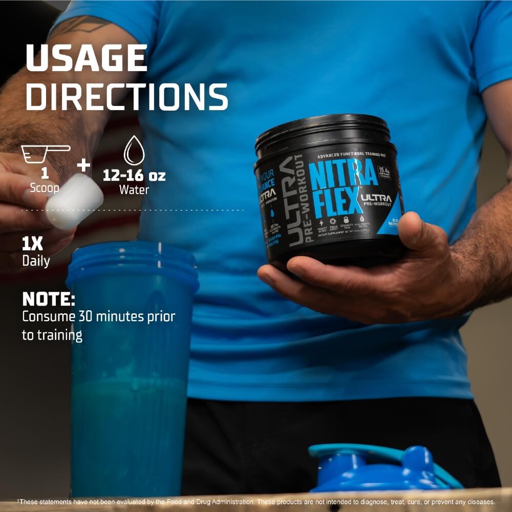 Usage directions - 1 scoop + 12-16oz water 1x daily