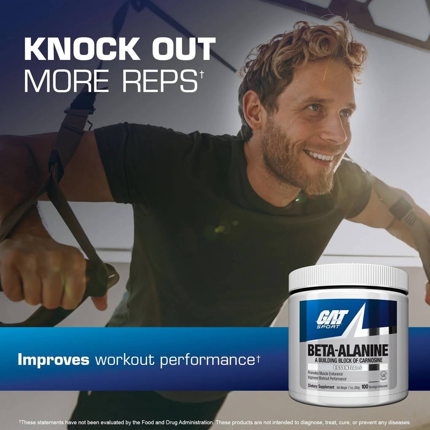 Male athlete exercising with suspension straps - Knock out more reps and improves workout performance