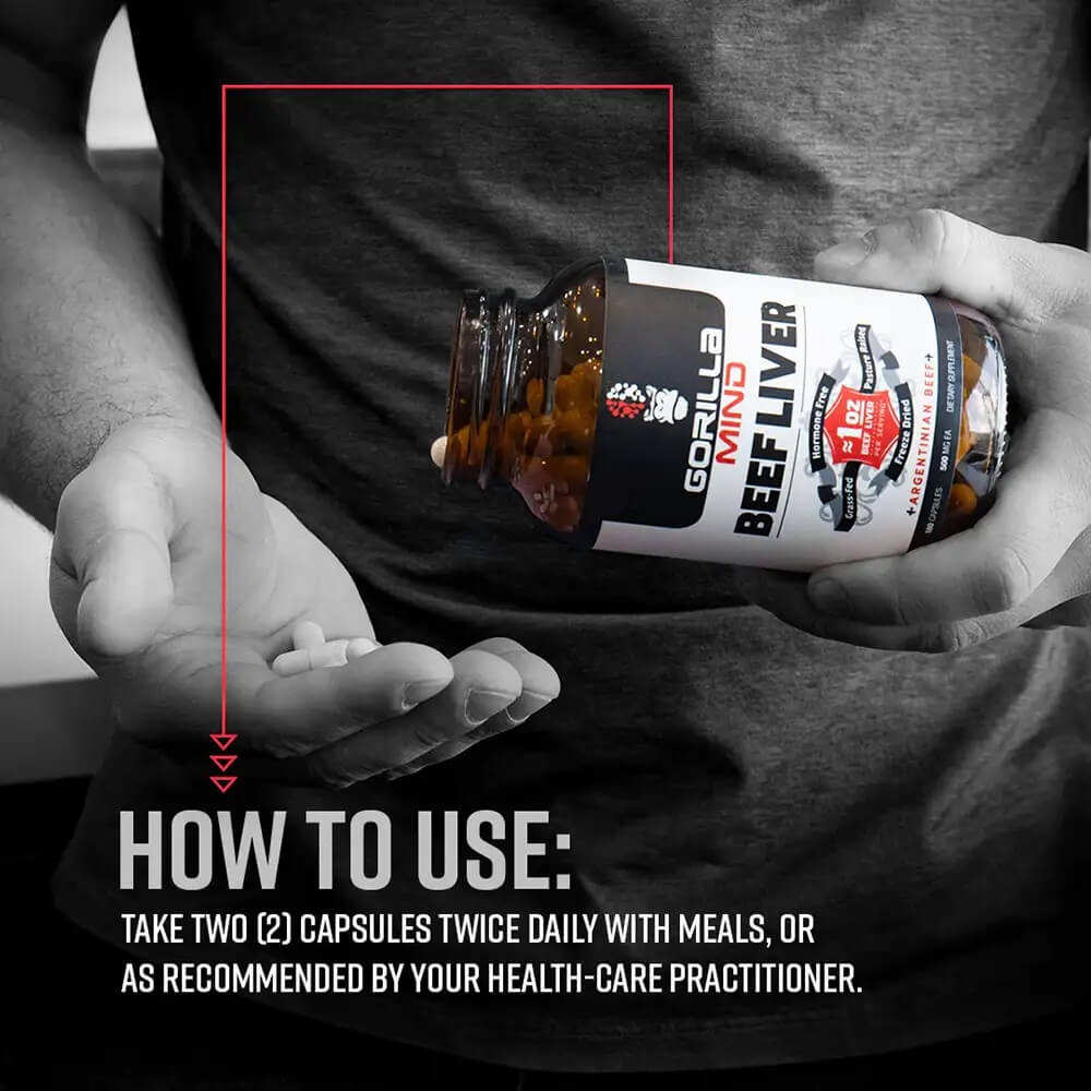 How to use instructions for Gorilla Mind Beef Liver.