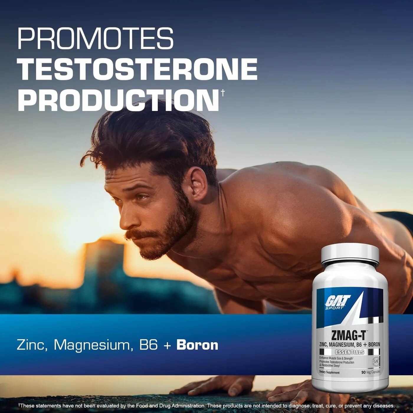 Male athlete doing pushups outdoors - Promotes Testosterone Production