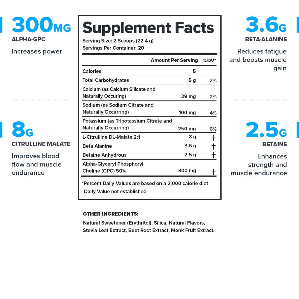 Pulse Stim-Free Supplement Facts