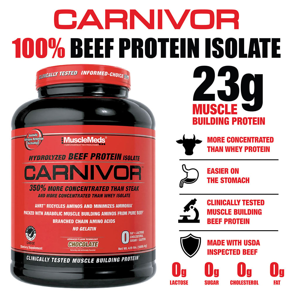 Carnivor 100% Beef Protein Isolate with 23g of Muscle Building Protein